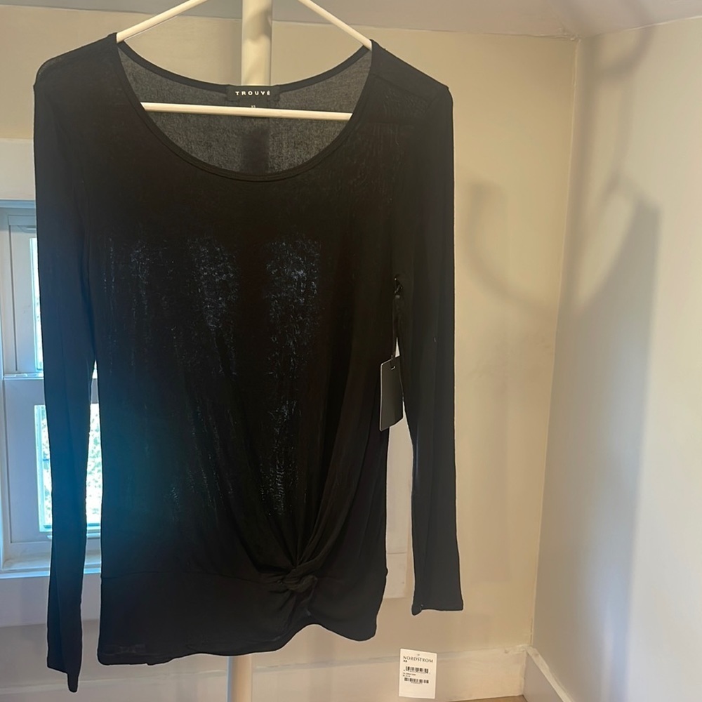 nwt trouvé black shirt, size xs